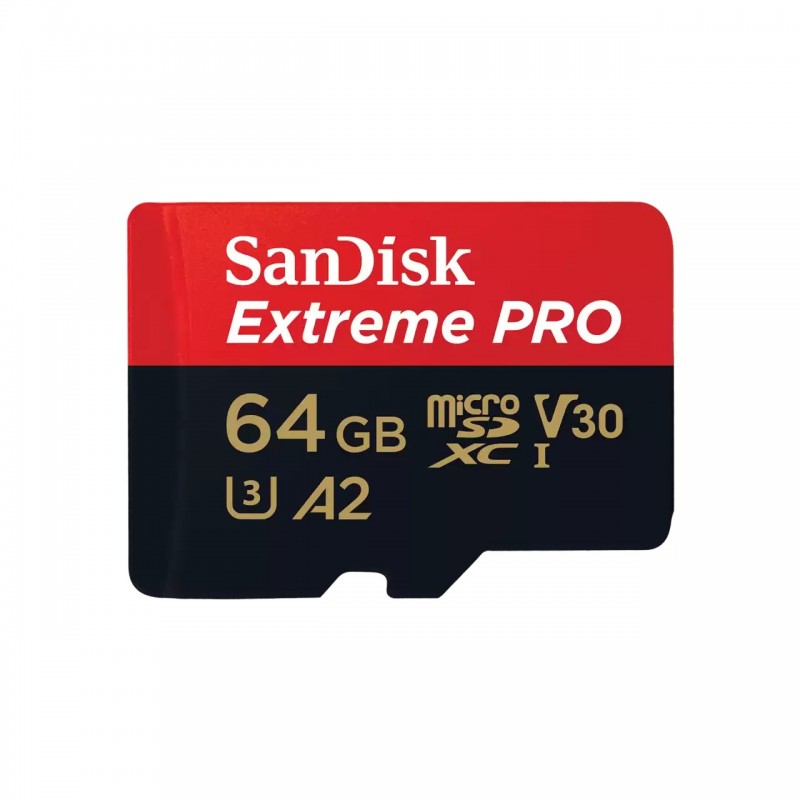 SanDisk Extreme PRO, 64 Go, MicroSDXC, Classe 10, UHS-I, 200 Mos, 140 Mos