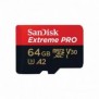 SanDisk Extreme PRO, 64 Go, MicroSDXC, Classe 10, UHS-I, 200 Mos, 140 Mos