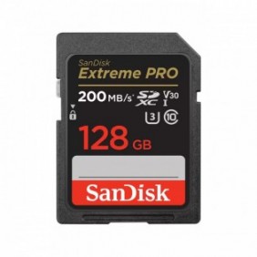 SanDisk Extreme PRO, 128 Go, SDXC, Classe 10, UHS-I, 200 Mos, 90 Mos
