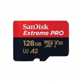 SanDisk Extreme PRO, 128 Go, MicroSDXC, Classe 10, UHS-I, 200 Mos, 90 Mos