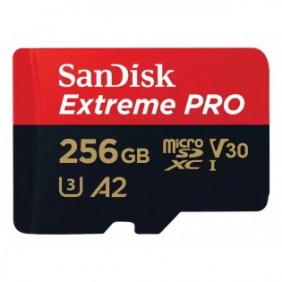SanDisk Extreme PRO, 256 Go, MicroSDXC, Classe 10, UHS-I, 200 Mos, 140 Mos