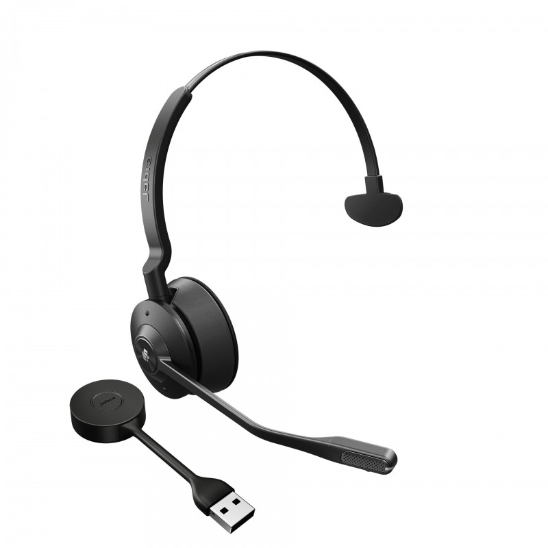 Jabra Engage 55, Sans fil, BureauCentre d'appels, 57 g, Casque, Noir, Titane