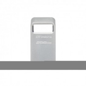 Kingston DataTraveler 256 Go Micro 200 Mos Metal USB 3.2 Gen 1, 256 Go, USB Type-A, 3.2 Gen 1 3.1 Gen 1, 200 Mos, Sans capuchon, Argent