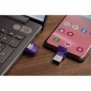 Kingston DataTraveler 256 Go microDuo 3C 200 Mos dual USB-A + USB-C, 256 Go, USB Type-A  USB Type-C, 3.2 Gen 1 3.1 Gen 1, 200 Mos, Autres, Acier inoxydable, Violet