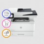 HP LaserJet Pro Imprimante MFP 4102dw, Laser, Impression mono, 1200 x 1200 DPI, A4, Impression directe, Blanc