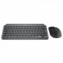 Logitech Ensemble MX Keys Mini pour les professionnels, Sans fil, Bluetooth, QWERTZ, Graphite, Souris incluse
