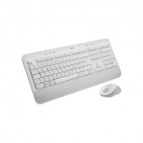 Logitech 920-011022, Sans fil, Bluetooth, Clavier à membrane, QWERTZ, Blanc, Souris incluse