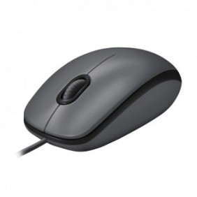 Logitech M100, Ambidextre, Optique, USB Type-A, 1000 DPI, Noir