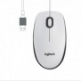Logitech M100, Ambidextre, Optique, USB Type-A, 1000 DPI, Blanc