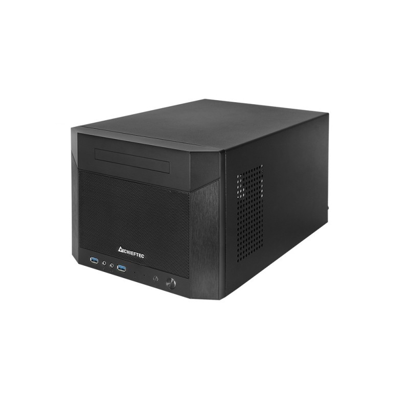 Chieftec CN-01B-OP, Cube, PC, Noir, Mini-ITX, SPCC, maisonbureau