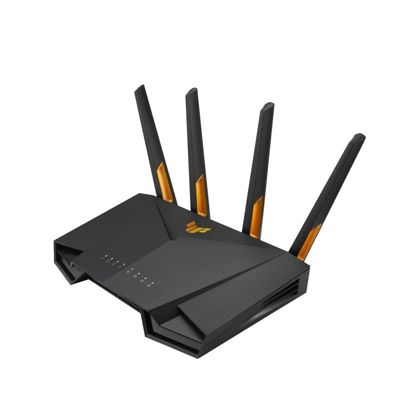 ASUS TUF Gaming AX3000 V2, Wi-Fi 6 802.11ax, Bi-bande 2,4 GHz  5 GHz, EthernetLAN, Noir, Orange, Routeur