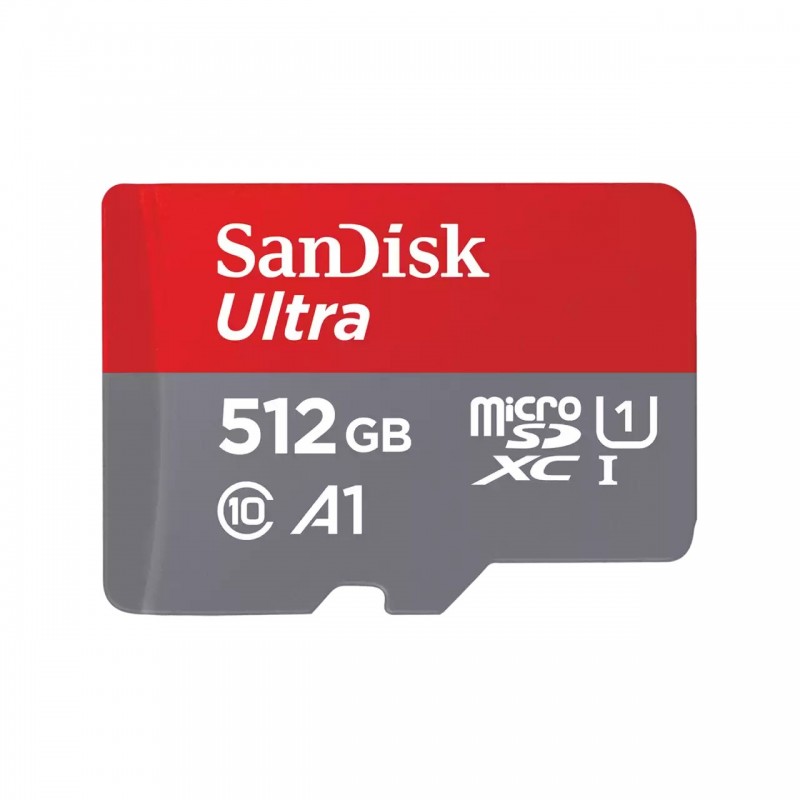 SanDisk Ultra, 512 Go, MicroSDXC, Classe 10, UHS-I, 150 Mos, Class 1