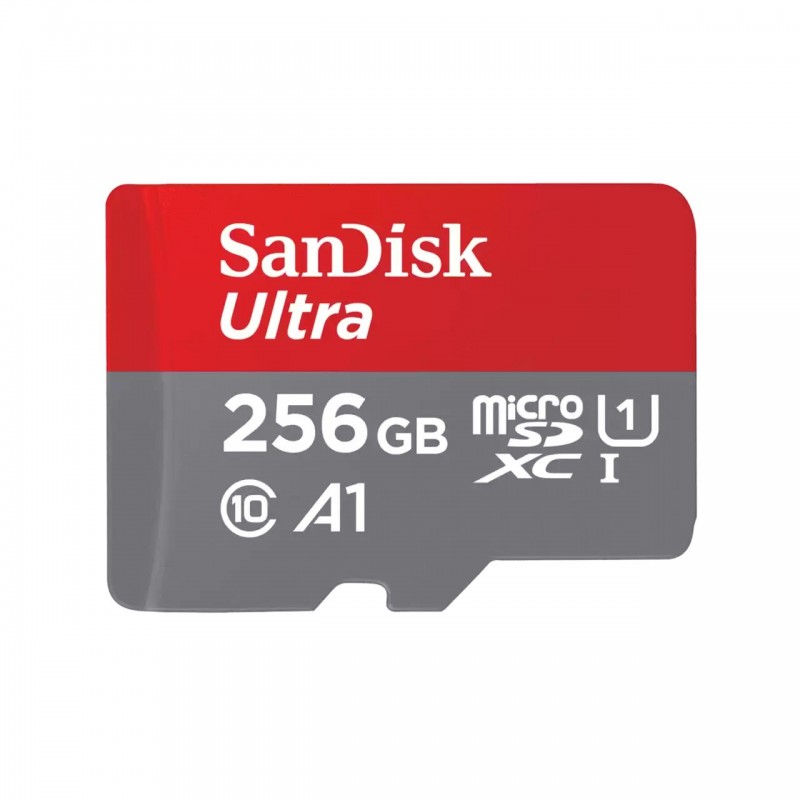 SanDisk Ultra, 256 Go, MicroSDXC, Classe 10, UHS-I, 150 Mos, Class 1