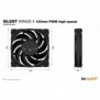 Be Quiet! Silent Wings 4 120 mm PWM | Ventilateur PC high-speed, Ventilateur, 12 cm, 2500 trmin, 130,31 m³h, Noir