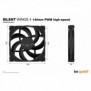 Be Quiet! Silent Wings 4 140 mm PWM | Ventilateur PC high-speed, Ventilateur, 14 cm, 1900 trmin, 133,2 m³h, Noir