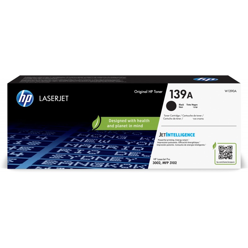 HP LaserJet Cartouche de toner authentique noir 139A, 1500 pages, Noir, 1 pièce