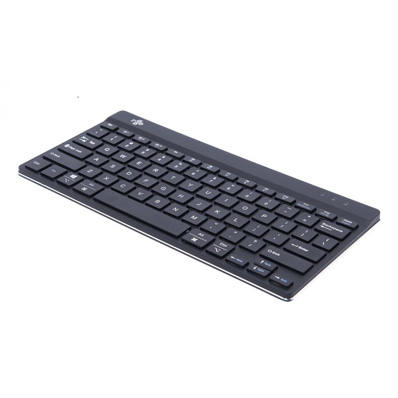 R-Go Tools Clavier ergonomique R-Go Compact Break, clavier compact avec logiciel de pause,QWERTY , Bluetooth, noir, 75%, Sans fil, Bluetooth, Clavier à membrane, QWERTY, Noir