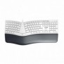 Cherry KC 4500 ERGO, Avec fil, USB, QWERTZ, Blanc