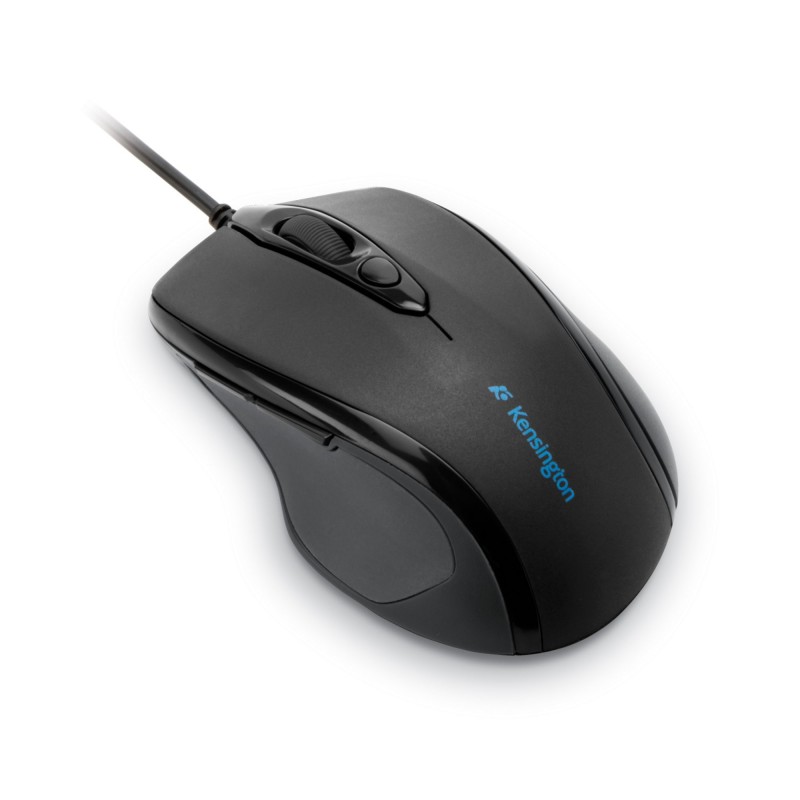 Kensington Souris filaire taille moyenne Pro Fit, Droitier, Optique, USB Type-A, 1000 DPI, Noir