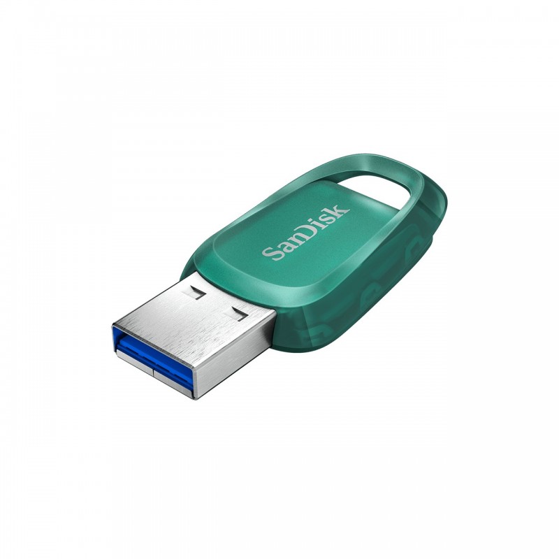 SanDisk Ultra Eco, 128 Go, USB Type-A, 3.2 Gen 1 3.1 Gen 1, 100 Mos, Cable, Vert