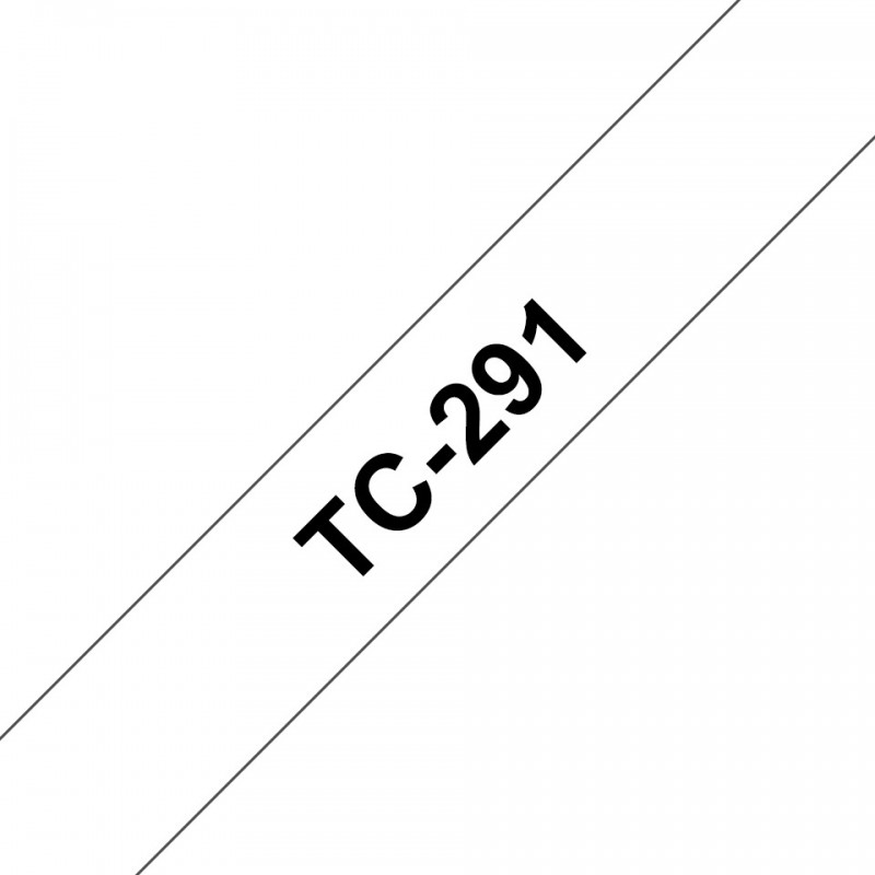 Brother TC-291, Noir sur blanc, TC, Japon, 5 année, Brother, P-touch PT8E, PT500, PT2000, PT3000, PT5000