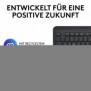 Logitech 920-010913, Taille réelle 100 %, Sans fil, Bluetooth, Clavier à membrane, QWERTZ, Graphite