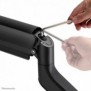 Neomounts DS70-450BL1 Support d'écran à fixer 17-42" - ressort à gaz - Topfix - arrêt 180, Collier de serrage passe-fil, 15 kg, 43,2 cm 17", 106,7 cm 42", 100 x 100 mm, Noir