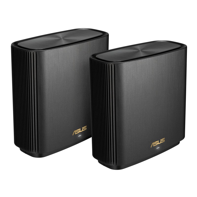 ASUS ZenWiFi AX  AX7800 2er Set Schwarz, Noir, Interne, Système maillé, Énergie, 264,77 m², Tri-bande 2,4 GHz  5 GHz  5 GHz