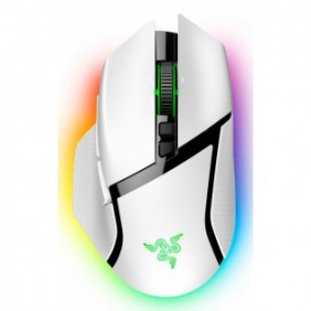 Razer Basilisk V3 Pro, Droitier, Optique, RF Wireless + Bluetooth + USB Type-C, 30000 DPI, Blanc