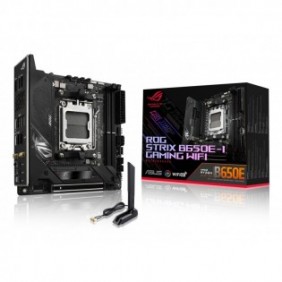 ASUS ROG STRIX B650E-I GAMING WIFI, AMD, Emplacement AM5, AMD Ryzen™ 7, Emplacement AM5, DDR5-SDRAM, 64 Go