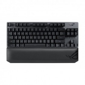 ASUS ROG Strix Scope RX TKL Wireless Deluxe, Avec fil &sans fil, USB + RF Wireless + Bluetooth, Clavier mécanique, AZERTY, LED RGB, Noir