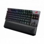ASUS ROG Strix Scope RX TKL Wireless Deluxe, Avec fil &sans fil, USB + RF Wireless + Bluetooth, Clavier mécanique, AZERTY, LED RGB, Noir