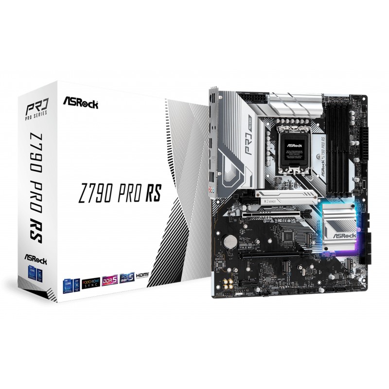 ASRock Z790 Pro RS, Intel, LGA 1700, Intel® Core™ i5, Intel® Core™ i7, Intel® Core™ i9, DDR5-SDRAM, 128 Go, DIMM