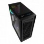 Sharkoon RGB Wave, Bureau, PC, Noir, ATX, micro ATX, Mini-ITX, Multicolore, Dos, Devant