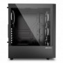 Sharkoon RGB Wave, Bureau, PC, Noir, ATX, micro ATX, Mini-ITX, Multicolore, Dos, Devant