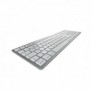 Cherry KW 9100 SLIM FOR MAC, Avec fil &sans fil, USB + Bluetooth, QWERTZ, Argent