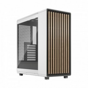 Fractal Design North , Midi Tower, PC, Blanc, ATX, micro ATX, Mini-ITX, Acier, Verre trempé, 17 cm