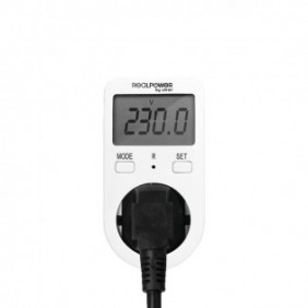 RealPower EM-1 Energiemessgerät, LCD, Secteur, 16 A, 76 mm, 53 mm, 100 mm