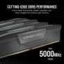 Corsair Vengeance , 32 Go, 2 x 16 Go, DDR5, 6400 MHz, 288-pin DIMM, Noir