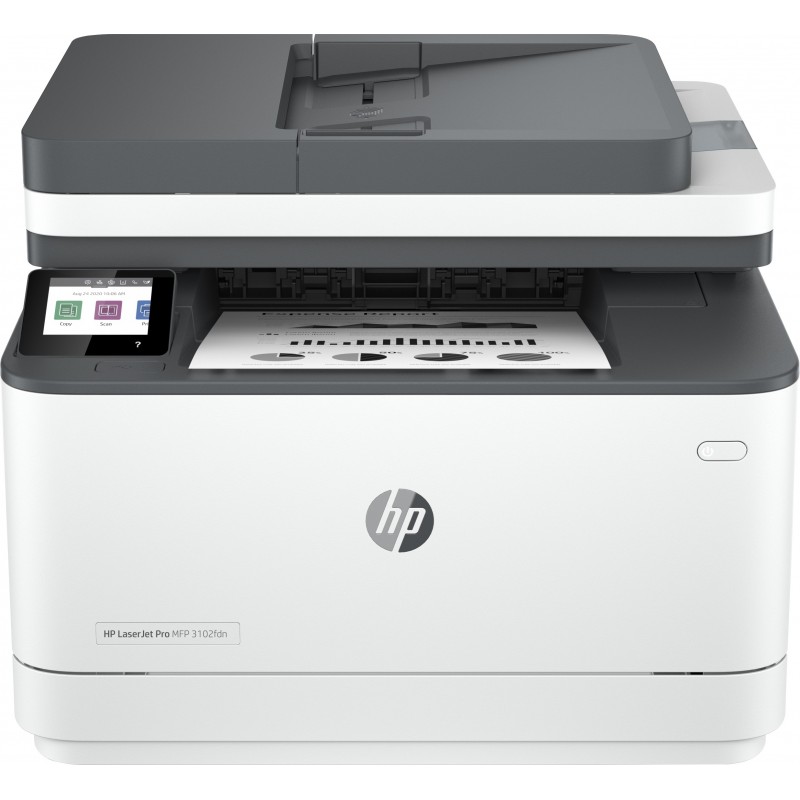 HP LaserJet Imprimante multifonction Pro 3102fdn, Laser, Impression mono, 1200 x 1200 DPI, A4, Impression directe, Blanc