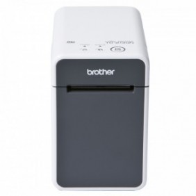 Brother TD-2135N - Imprimante d'étiquettes de bureau, Thermique directe, 300 x 300 DPI, 152,4 mmsec, Avec fil &sans fil, Gris, Blanc