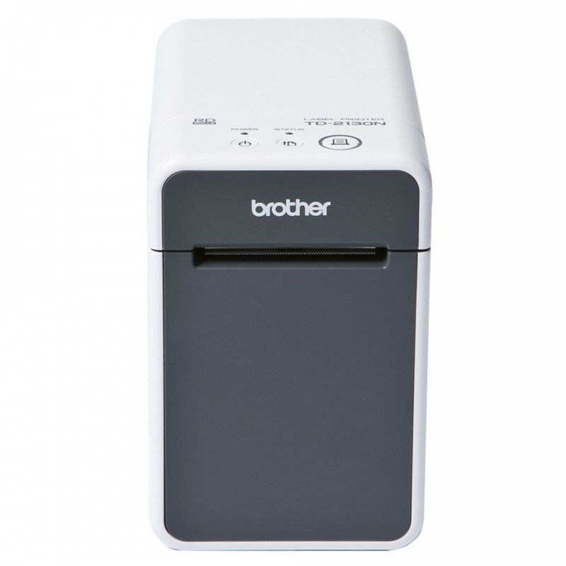 Brother TD-2135N - Imprimante d'étiquettes de bureau, Thermique directe, 300 x 300 DPI, 152,4 mmsec, Avec fil &sans fil, Gris, Blanc