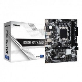ASRock B760M-HDVM.2 D4, Intel, LGA 1700, Intel® Core™ i3, Intel® Core™ i5, Intel® Core™ i7, Intel® Core™ i9, DDR4-SDRAM, 64 Go, DIMM