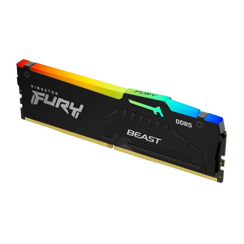 Kingston FURY Beast 8 Go 5600 MTs DDR5 CL36 DIMM RGB EXPO, 8 Go, 1 x 8 Go, DDR5, 288-pin DIMM