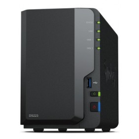 Synology DiskStation DS223, NAS, Bureau, Realtek, RTD1619B, 2 Go, DDR4
