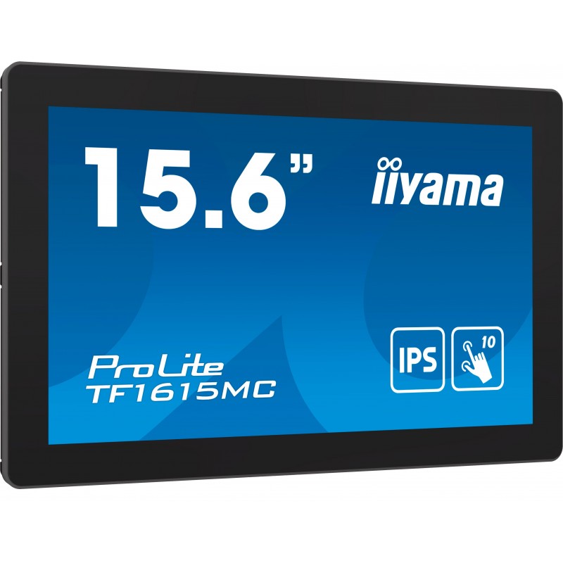 Iiyama ProLite TF1615MC-B1, 39,6 cm 15.6", 1920 x 1080 pixels, Full HD, 25 ms, Noir