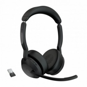 Jabra Evolve2 55, Sans fil, BureauCentre d'appels, 20 - 20000 Hz, 130 g, Casque, Noir