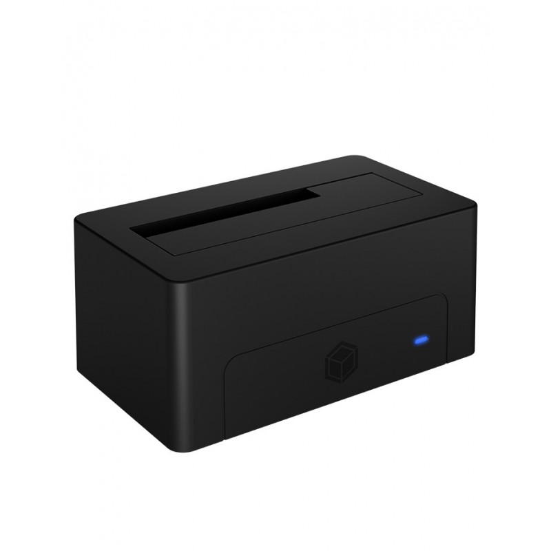 ICY BOX IB-1121-U3, HDD, SATA, Série ATA II, Série ATA III, 2.5,3.5", USB 3.2 Gen 1 3.1 Gen 1 Type-A, Noir, Plastique