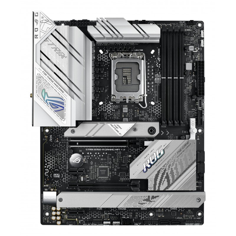 ASUS ROG STRIX B760-A GAMING WIFI, Intel, LGA 1700, Intel® Celeron®, Intel® Pentium® Gold, Intel® Core™ i3, Intel® Core™ i5, Intel® Core™..., LGA 1700, DDR5-SDRAM, 192 Go