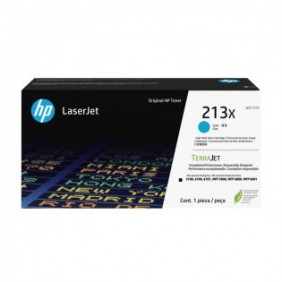 HP 213X Toner LaserJet authentique Grande capacité Cyan, 6000 pages, Cyan, 1 pièce
